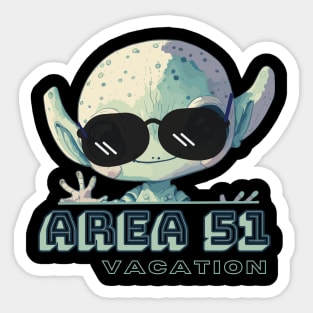 Resident Alien on vacay Sticker